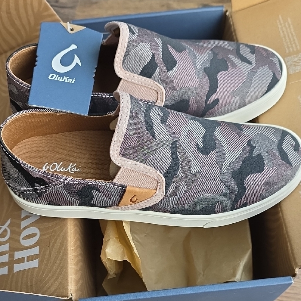 OluKai Camouflage Slip-On Sneakers - Picture 2 of 7